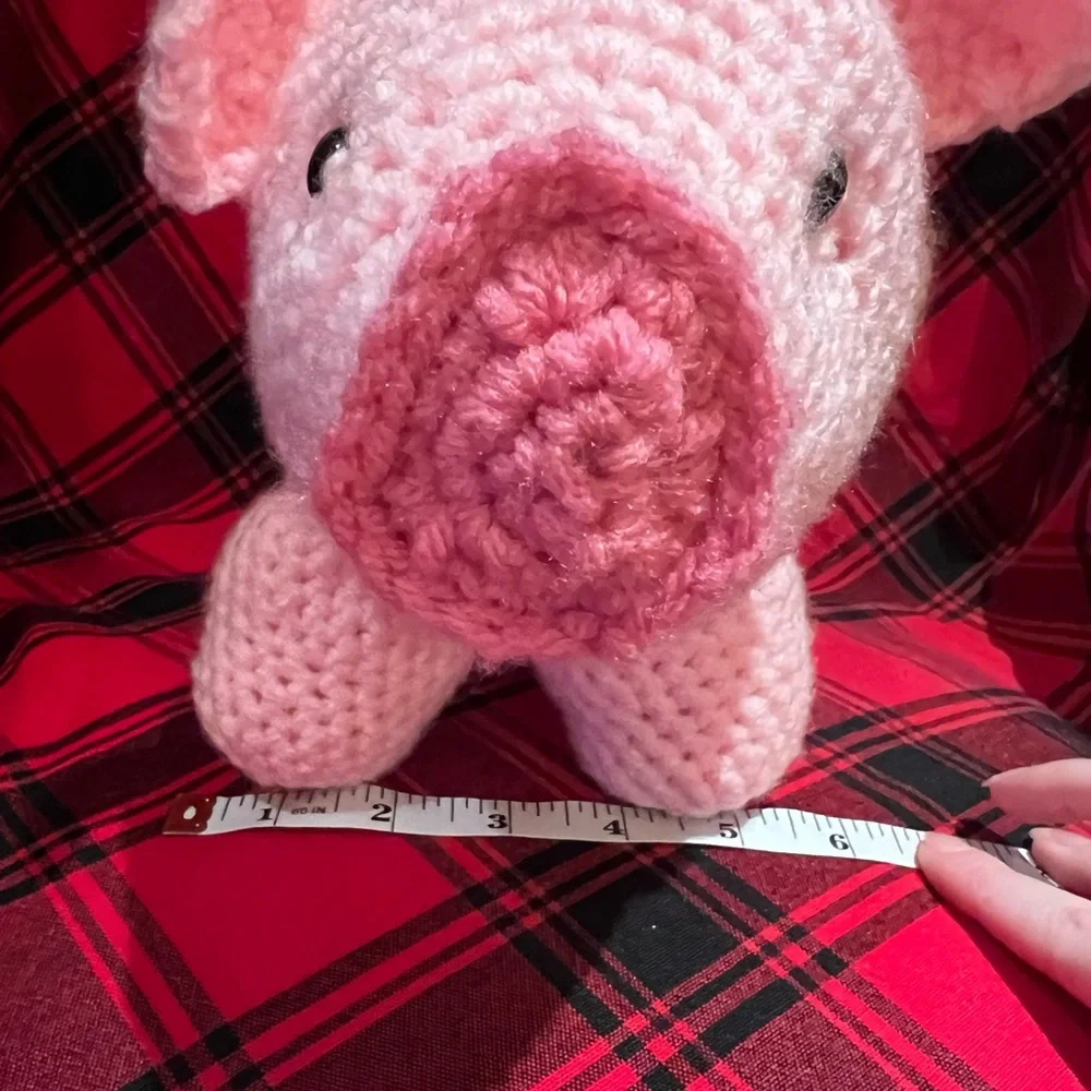 Hand Crocheted Charlotte the Piggy Stuffed Animal!